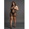 Le Désir Robe sexy Grande Taille PEEK-A-BOO Noire